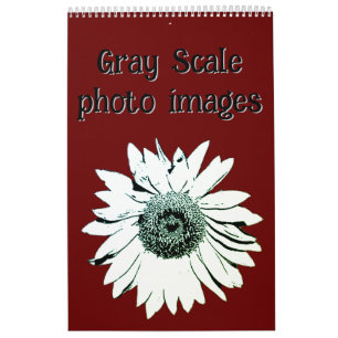 Calendário - Imagens Fotográficas em Escala de Cin