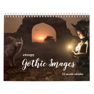 Calendário Imagens Góticas Assustadoras 2027