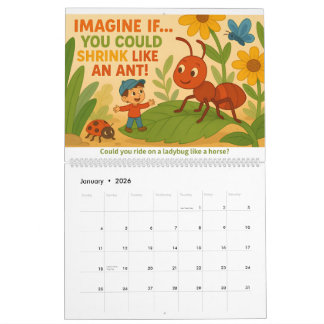 Calendário Imagine If… Kids’ Creative Imagination Calendar