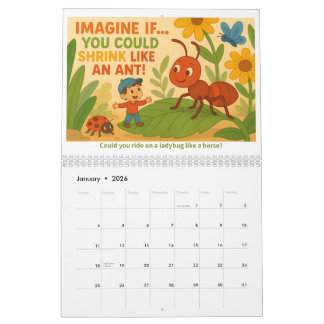 Calendário Imagine If… Kids’ Creative Imagination Calendar