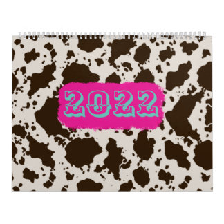 Calendário Impressão de vaca