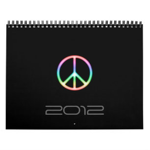 Calendário impressionante 2012 do símbolo de paz