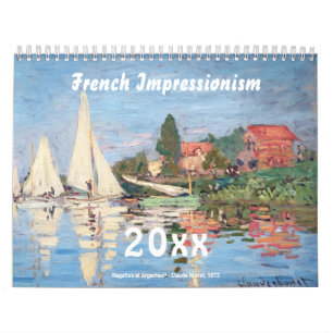 Calendário Impressionismo francês e calend Poste-impressioni