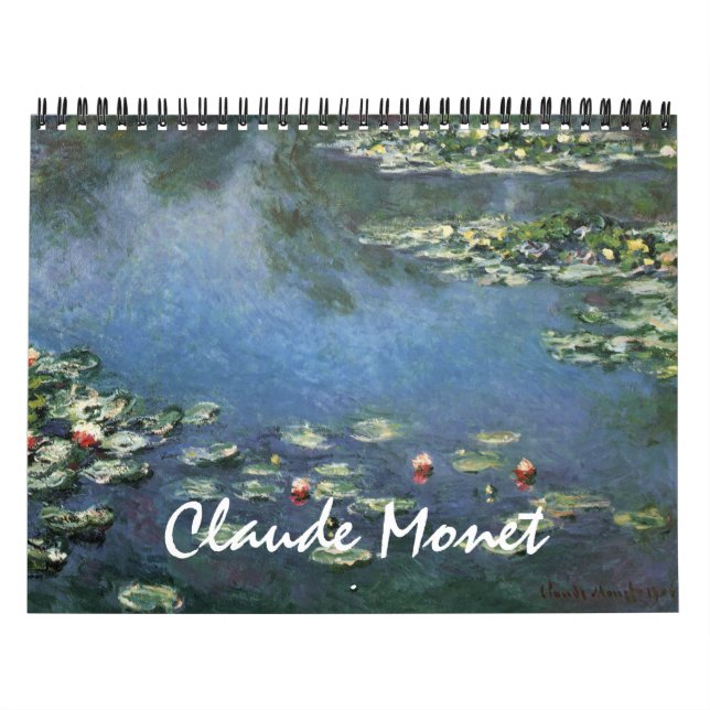 Calendário Impressionismo visual de arte por Claude Monet (Capa)