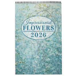 Calendário Impressionista Flores 2026