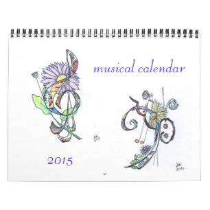 Calendário impresso costume