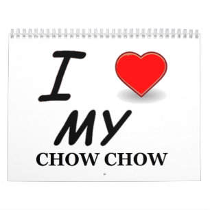 Calendário Impresso de Chow Chow