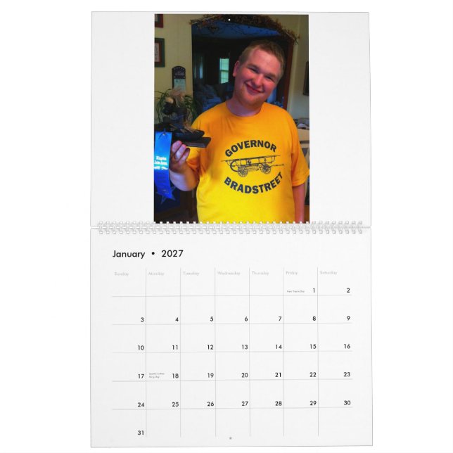 Calendário impresso diários da migalha (Jan 2027)