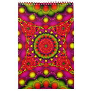 Calendário Impresso Personalizado 2014 Mandala Ps