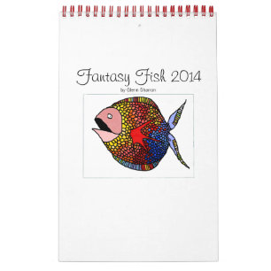 Calendário Impresso Personalizado: Fantasy Fish