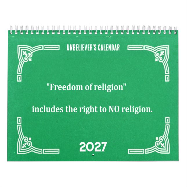 Calendário Incrédulo's  (Capa)