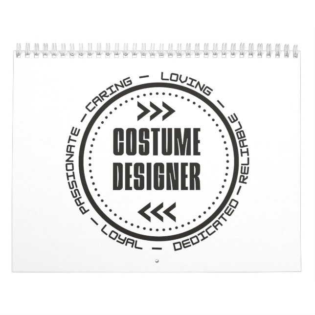 Calendário Incrível Costume Designer (Capa)