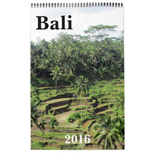 Calendário indo 2016 de bali
