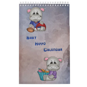 Calendário Infantil de Hippo