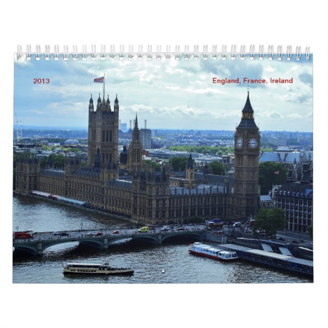 Calendário Inglaterra, France, Ireland 2016 (Capa)