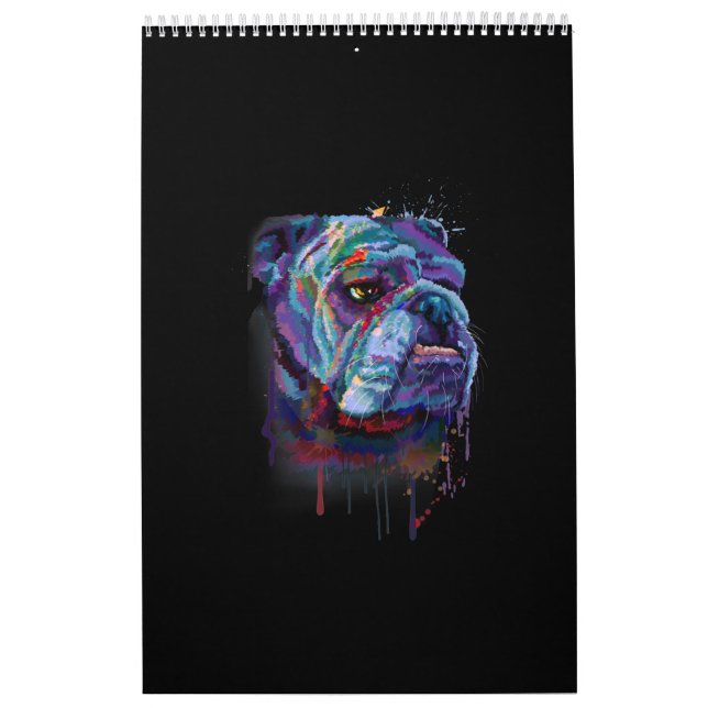 Calendário Inglês Bulldog Presente Uma Mãe Inglesa (Capa)