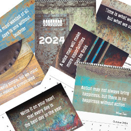Calendário Inspiração cita galão urbano