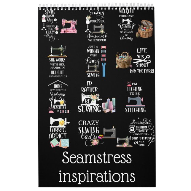 Calendário inspirações de Seamstress (Capa)