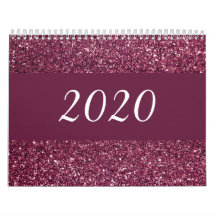 Calendário inspirador brilhante