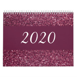 Calendário inspirador brilhante