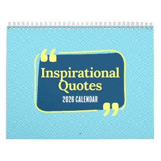 Calendário Inspirational Quotes 2026 Calendar