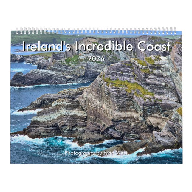 Calendário Ireland's Incredible Coast 2026 Calendar (Capa)