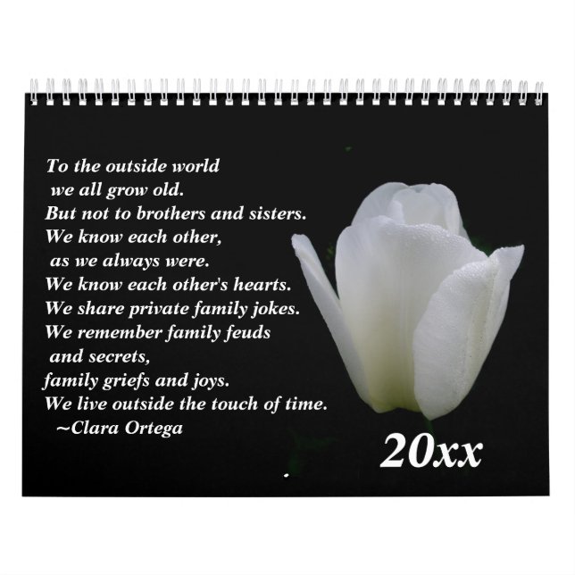 Calendário Irmão / Irmã aniversário (Capa)