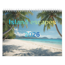 Calendário Island escapes 2026
