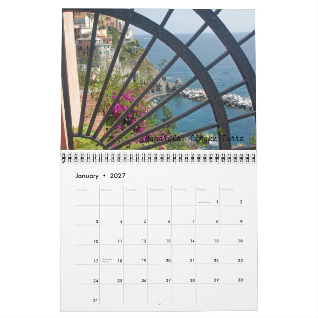 Calendário Italia 2010 (Jan 2027)