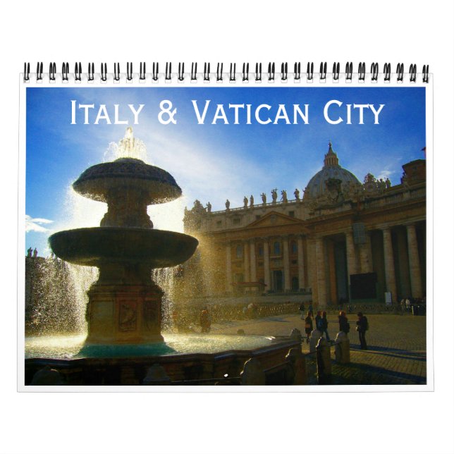 Calendário itália e cidade vaticano 2025 (Capa)