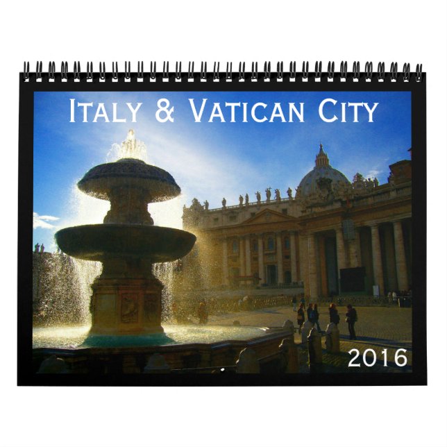 Calendário Italia e vaticano 2016 (Capa)