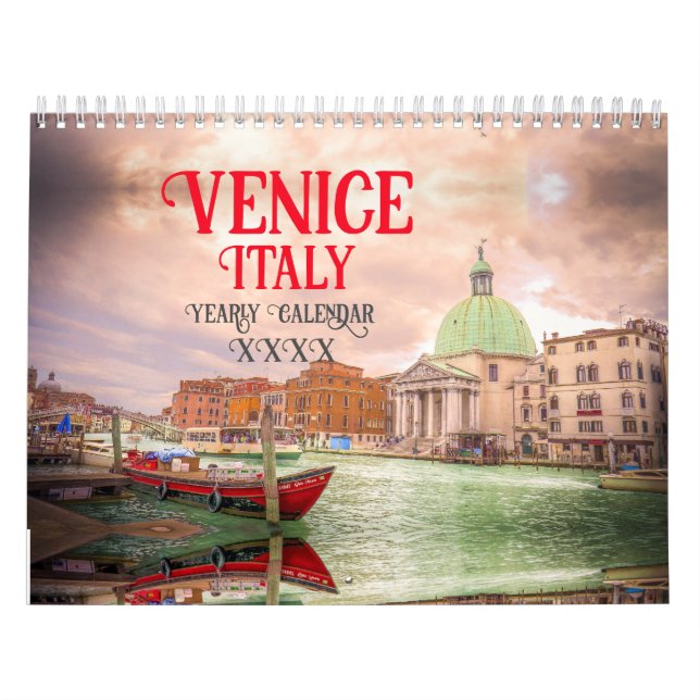 Calendário Itália Venice Landscapes, Cityscapes Europe (Capa)