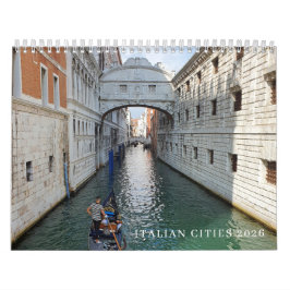 Calendário Italian cities 2026 calendar