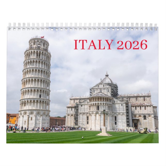 Calendário Italy 2026 calendar (Capa)