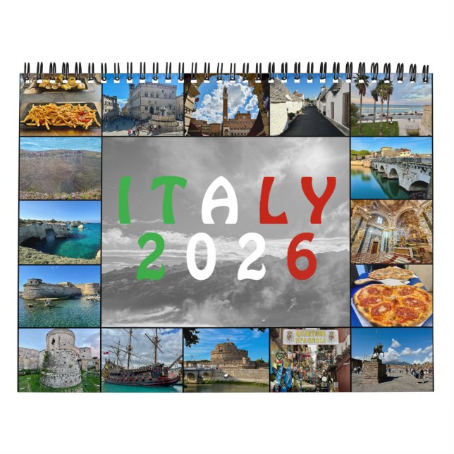 Calendário Italy from Above – 2026 Drone Photography Calendar (Capa)
