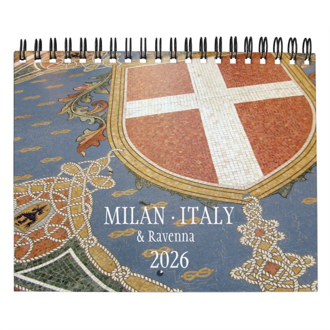 Calendário ITALY - Milan & Ravenna Calendar 2026 (Capa)