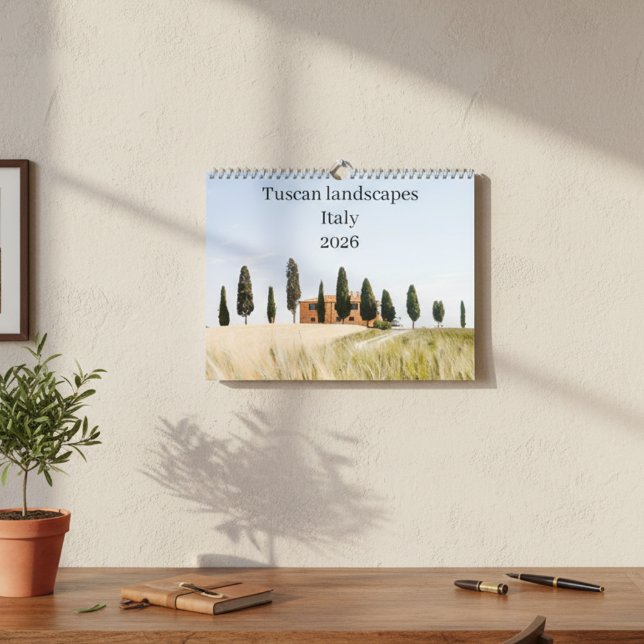 Calendário Italy Toscane Landscape 2026 (Criador carregado)