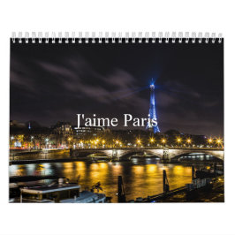 Calendário J'aime Paris