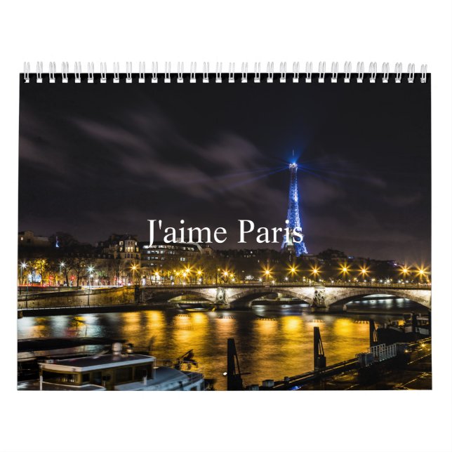 Calendário J'aime Paris (Capa)