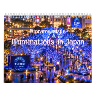 Calendário Japan Winter Illuminations Diorama Art
