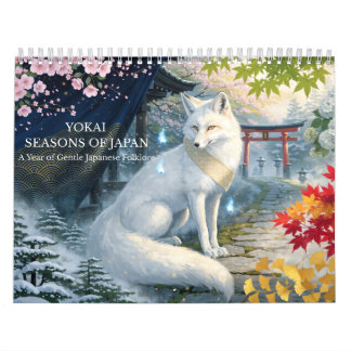 Calendário Japanese Yokai Four Seasons Fantasy Art