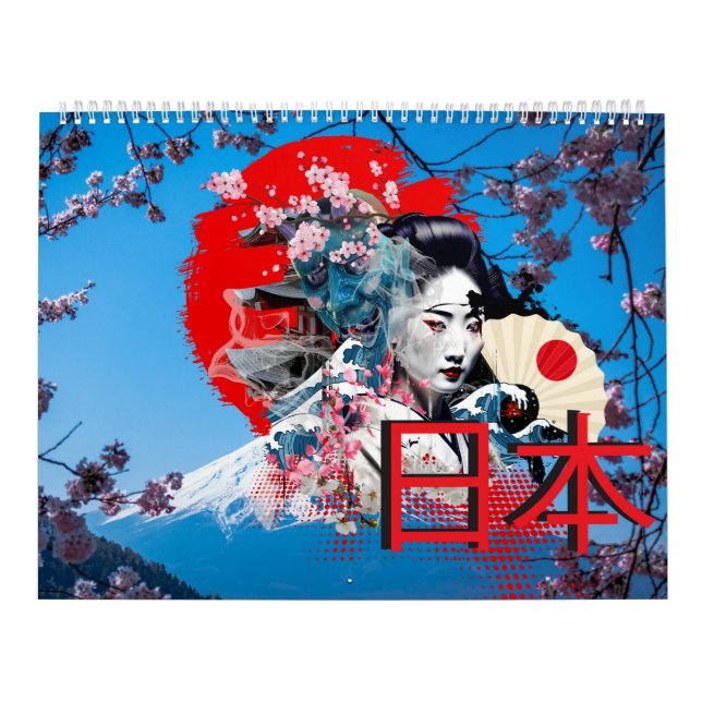 Calendário Japão Sol Nascente  (Capa)