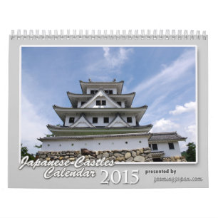 Calendário japonês 2015 dos castelos