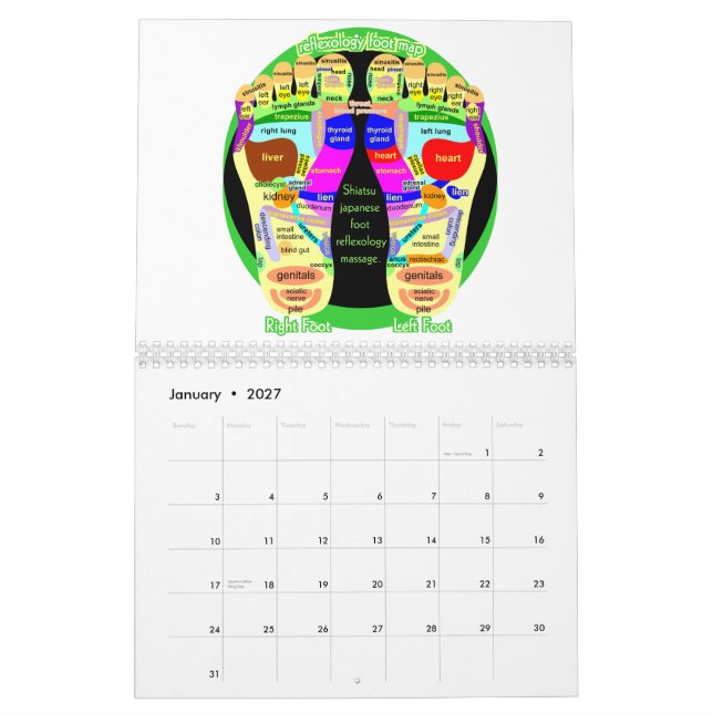 Calendário japonês da saúde (Jan 2027)
