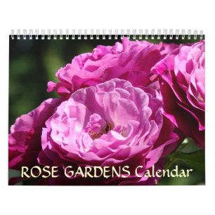 Calendário Jardim de Rosas Rosas Flores Presentes