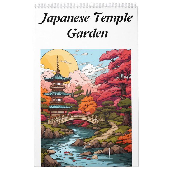 Calendário Jardim do Templo Japonês (Capa)