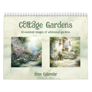 Calendário Jardins de Casa de Campo Imagens Caprichosas com A