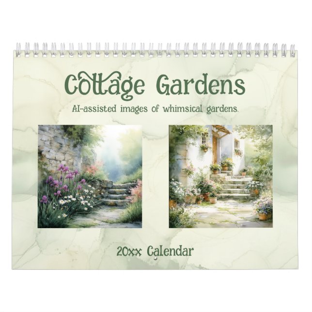 Calendário Jardins de Casa de Campo Imagens Caprichosas com A (Capa)