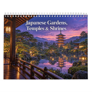 Calendário Jardins Templos e Santuários Japoneses