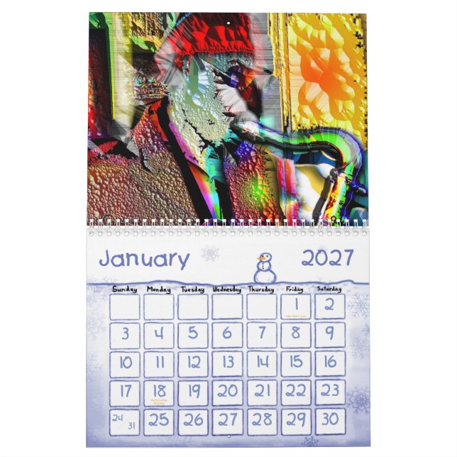 CALENDÁRIO JAZZ - MÃES - TAZZ (Jan 2027)